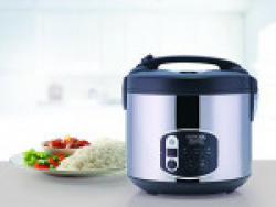 Borosil BRC18LDSS11 1.8-Liters Electric Rice Cooker and Steamer (Black)
