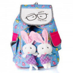 mammon Women's Backpack Handbag (cute-bunny,Blue)