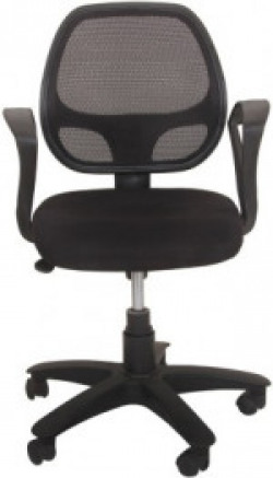 Ks chairs Fabric Study Arm Chair(Black)