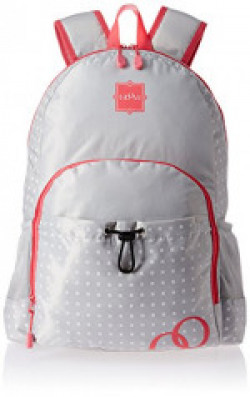 HOOM Polyester Pink School Backpack (HMSOSB 006-HM(Pink))