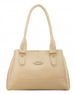 Fostelo Women's Elite Handbag (Beige) (FSB-161)