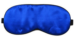 Nimble House ® ™Eye mask Pads Mulberry Silk Sleep Easy Flights at Home Double Side Sleep Care Musk (One Side Black Other Side Royal Blue Color)