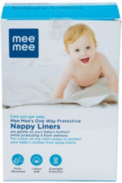 MeeMee One Way Protective Nappy Liners (100 Liners)
