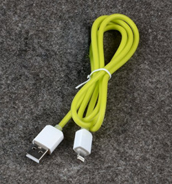 GoRogue USB 2.0 Charging and Data Sync 1 Meter Lightning Cable for Apple (Green)