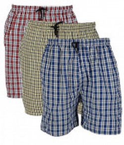 BIS Creations Men's Cotton Boxer (Shorts Pack Of 3_Multicolor_Large)