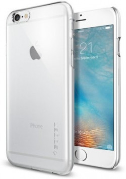 Spigen Back Cover for Apple iPhone 6s(Crystal Clear, Plastic)