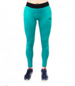 Redesign Women's Gym Legging Lycra, Yoga Pants, Tights (Aqua Green)