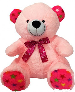 Benny N Bunny Teddy with Bow, Light Pink (33cm)