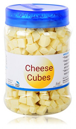 Nutra Vita Freeze Dried fine Cheese Cubes Made from Best Quality Cheese 50g,