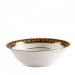 Hitkari Potteries Heavy Gold Porcelain Katori Bowl Set, 27mm, Set of 6, White (11545 HEAVY GOLD KATORI BOWL-06)