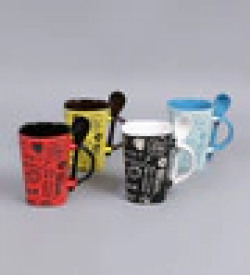 CDI Stoneware Ceramic 250 ML Mugs - Set of 4