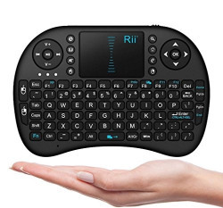 Riitek i8 Mini 2.4Ghz Wireless Touchpad Keyboard With Mouse For Pc, Pad, Xbox 360, Ps3, Google Android Tv Box, Htpc, Iptv (Black)