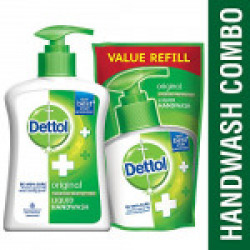 Dettol Original Liquid Handwash - 200 ml with Free Liquid Handwash - 175 ml (Any Variant)