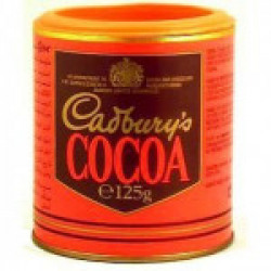 Cadbury's Pure Cocoa Powder Tin (unsweetened)! 125g