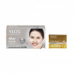 VLCC Silver Facial Kit and Insta Glow Bleach Combo