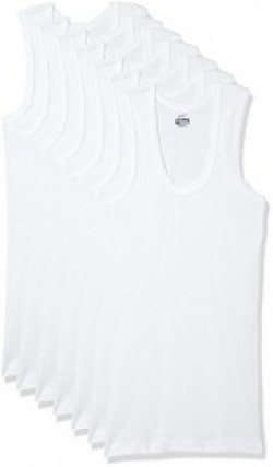Dollar Bigboss Men's Cotton Vest (Pack of 7) (8902889481210_MDVE-02-BB-DERBY-WHITE_85_White)