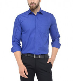 JAINISH Men's Cotton Formal Shirt (Available in Black,Maroon,Royal-Blue,White Colour Options)