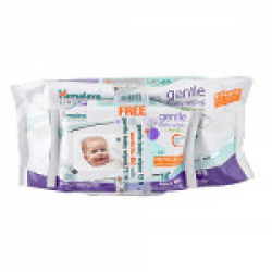 Himalaya Herbals Gentle Baby Wipes 72 Pieces with Free 12 Pieces Wipes