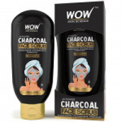 WOW Activated Charcoal Face Scrub - No Parabens & Mineral Oil - 100mL