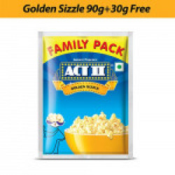 Act II Instant Golden Sizzle Popcorn, 90g + 30g Free
