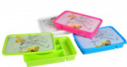 Haixing Plastic Cutlery Box with Lid, 200ml, Multicolour
