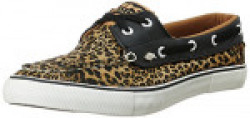 British Knights Women's Deck Brown Leopard and Black Sneakers - 6.5 UK (B35-3767-03)