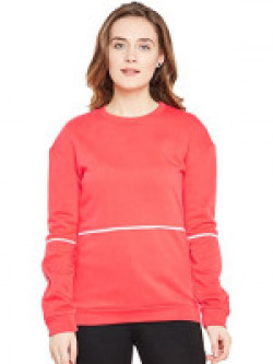 Femella Women's Coral Piping Detail Sweatshirt