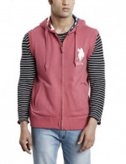 US Polo Assn. Men's Cotton Sweatshirt (8903952823166_USSS0166_Claret Red_XL)