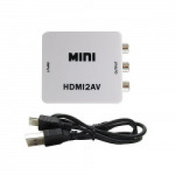 Terabyte Mini HDMI 2AV up Scaler 1080P HD Video Converter (White