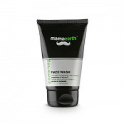 Mamaearth Refresh Oil Control Facewash for Men with Charcoal and Walnut, SLS & Paraben Free