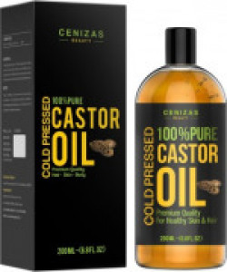 Cenizas Cold Pressed 100% Pure Castor Oil Hair Oil(200 ml)
