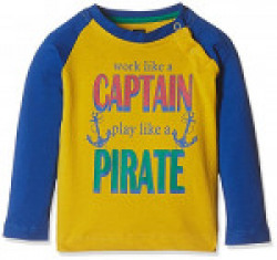 612 League Baby Boys' T-Shirt (ILW16I35023_Mustard_9-12 Months)