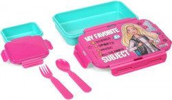 Mattel Barbie My Favourite Pink & Blue Lunch Box 2 Containers Lunch Box(550 ml)