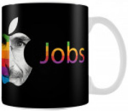 Posterboy 'Steve Jobs Apple' Ceramic Mug (White)