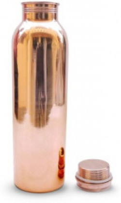 Dr. Aqua Premium Quality Handmade Jointless Copper Bottle (ml) 950 ml Bottle(Pack of 1, Gold)