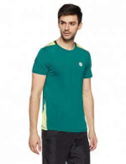 Symbol Amazon Brand Men's Round Neck Sports Half Sleeve T-Shirt (AW17SYA01B_L_Viridian)