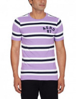 Aeropostale Men's T-Shirt (Light Purple_AE7406521_Medium)