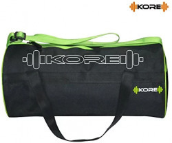 Kore Storm-3.1 Gym Bag with One Side Ventilated Mesh and Carry Handels (Green/Black)