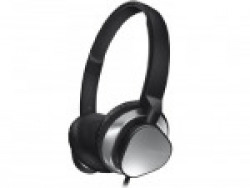 Creative HITZ MA2300 On Ear Headphone with 30mm Drivers, Flat Folding Ear Cups, In-Line Remote and Mic - Black
