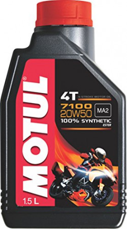 Motul 7100 4T 20W-50 API SN Synthetic Petrol Engine Oil for Bikes (1.5 L)
