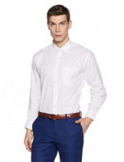 Symbol Amazon Brand Men's Formal Regular Fit Shirt (S17MBS185_42_White)