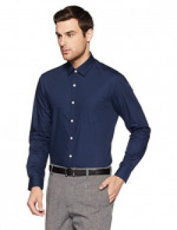 Arrow Men's Solid Regular Fit Formal Shirt (ARES0899_Blue_42)