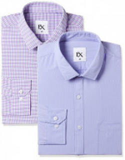 EX Men's Solid Formal Shirt (Pack of 2) @ 70% off