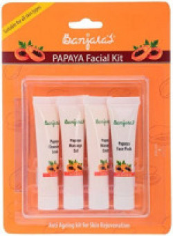 Banjara's Facial Kit, Papaya (Pack of 4)