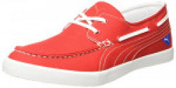 Puma Men's Ferry Idp High Risk Red White Boat Shoes - 10 UK/India (44.5 EU) (36638102)