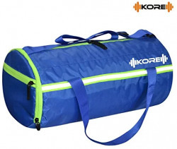 Kore Terminator-9.1 Gym Bag with One Shoe Compartment, One Side Pockets, One Side Ventilated Mesh and Carry Handels (Royal Blue/Neon Green)
