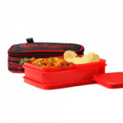 FCBARCELONA Half Time Lunch Box Red (Licensed By Cello)