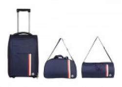 3G Polyester Set Of 3 Softsided Blue Luggage Set