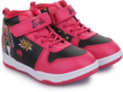 Barbie Girls Velcro Walking Shoes(Pink)