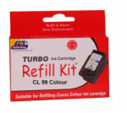 Turbo Refill Kit for Canon CL 99 multi tri Colour Ink Cartridge
